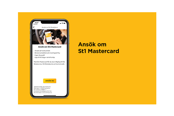 Ansök om St1 Mastercard