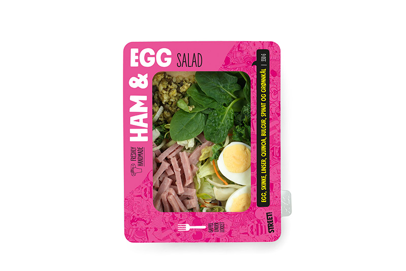 Street salad ham&egg