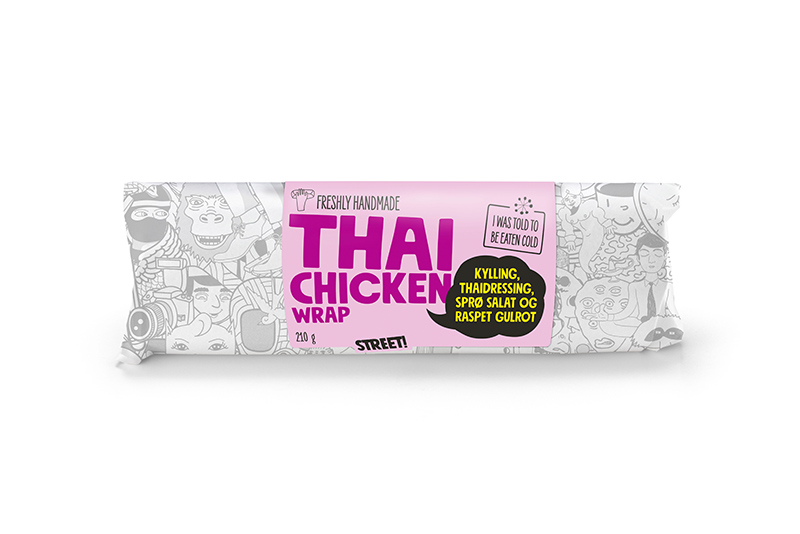 Street wrap chicken thai