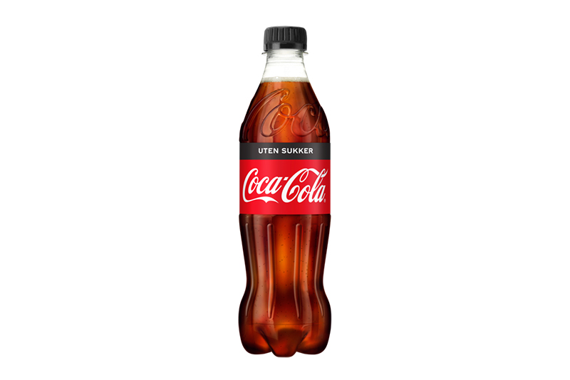 0.5L Coca-Cola uten sukker