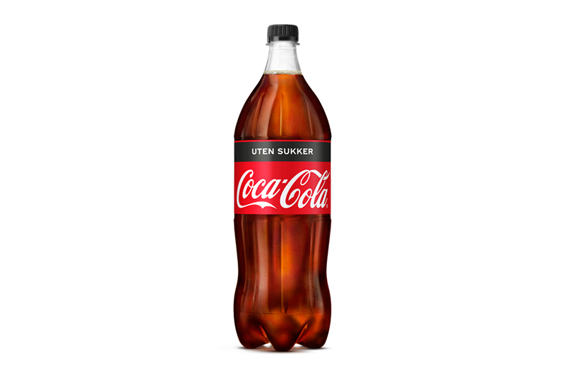 1.5L Coca-Cola uten sukker