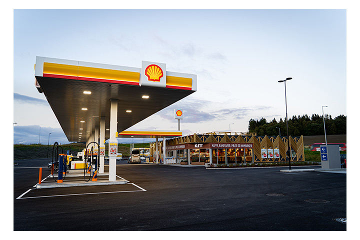 Shell har et av Europas største nettverk av bensinstasjoner 