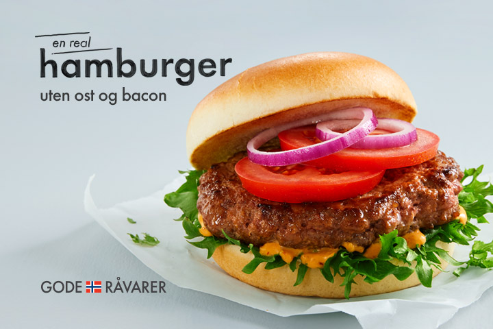 En Real hamburger 