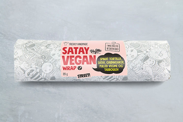 Street wrap satay vegan 225g