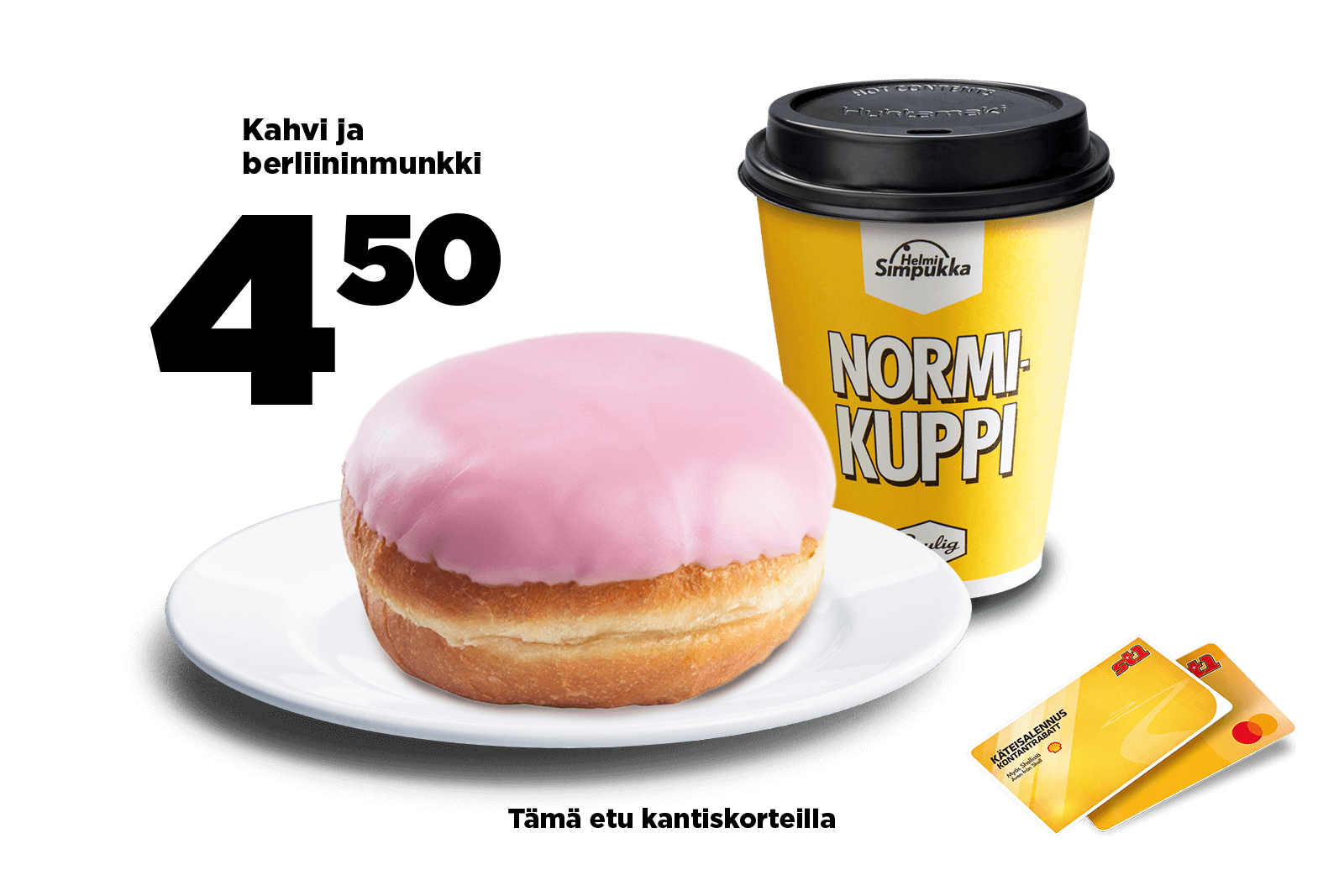 Kahvi ja Berliininmunkki