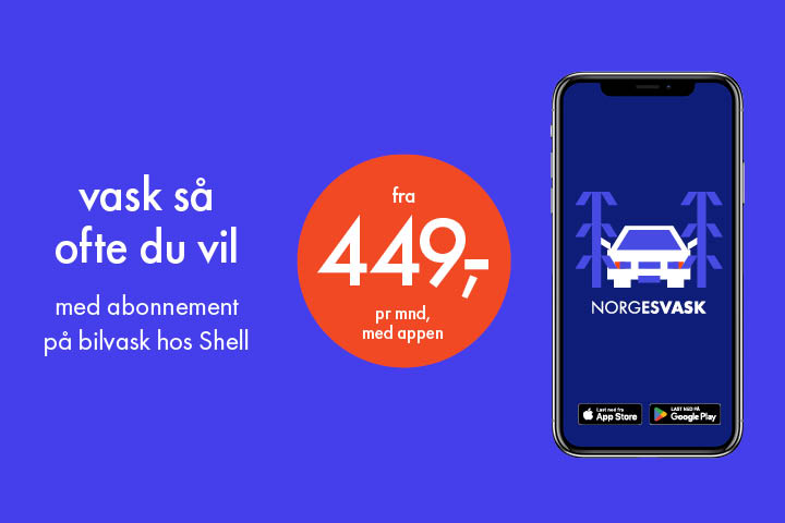 Norgesvask abonnement fra 449