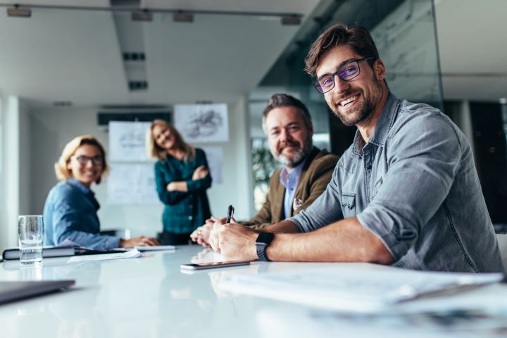 People in meeting