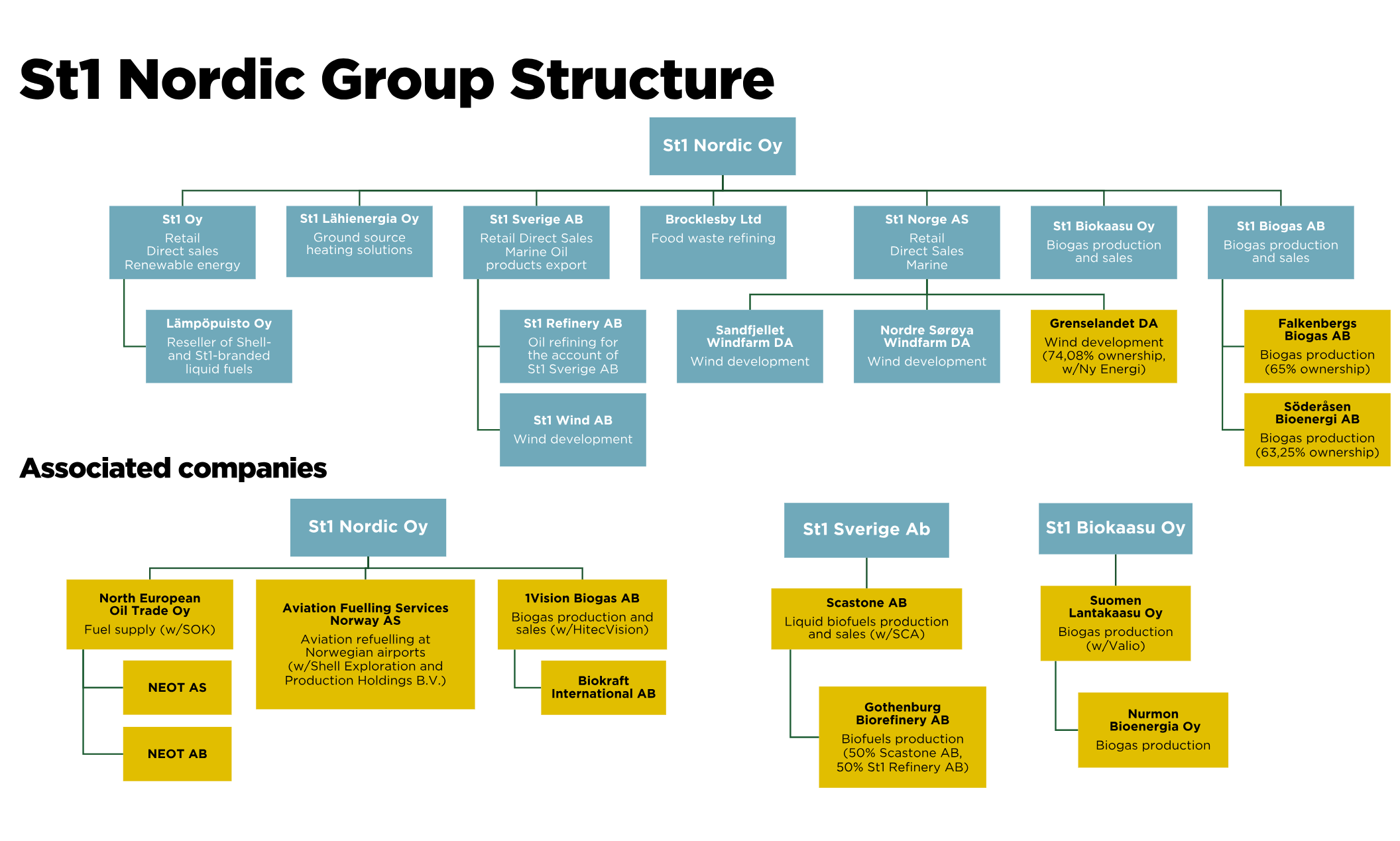 St1 company structure